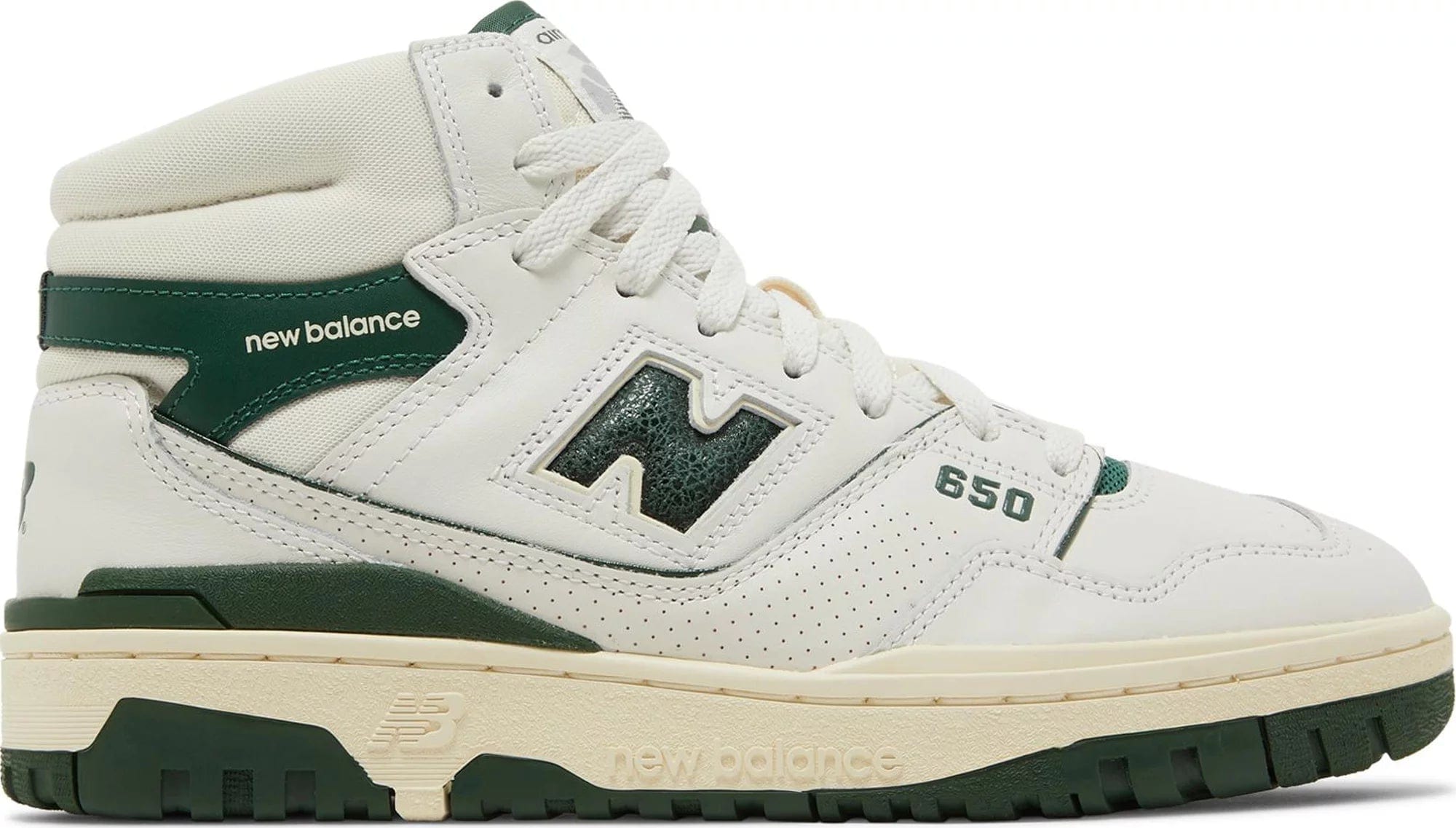 Men's US11 New Balance 650R Aime Leon Dore White Green Men's BB650RL1