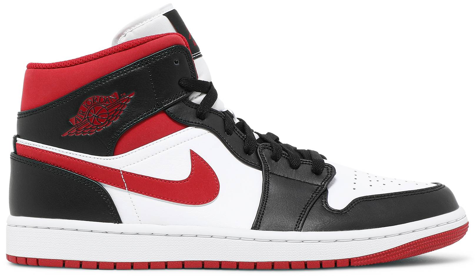 Men's US7.5 / Women's 9 Nike Air Jordan 1 Mid Gym Red Black White Men 554724-122