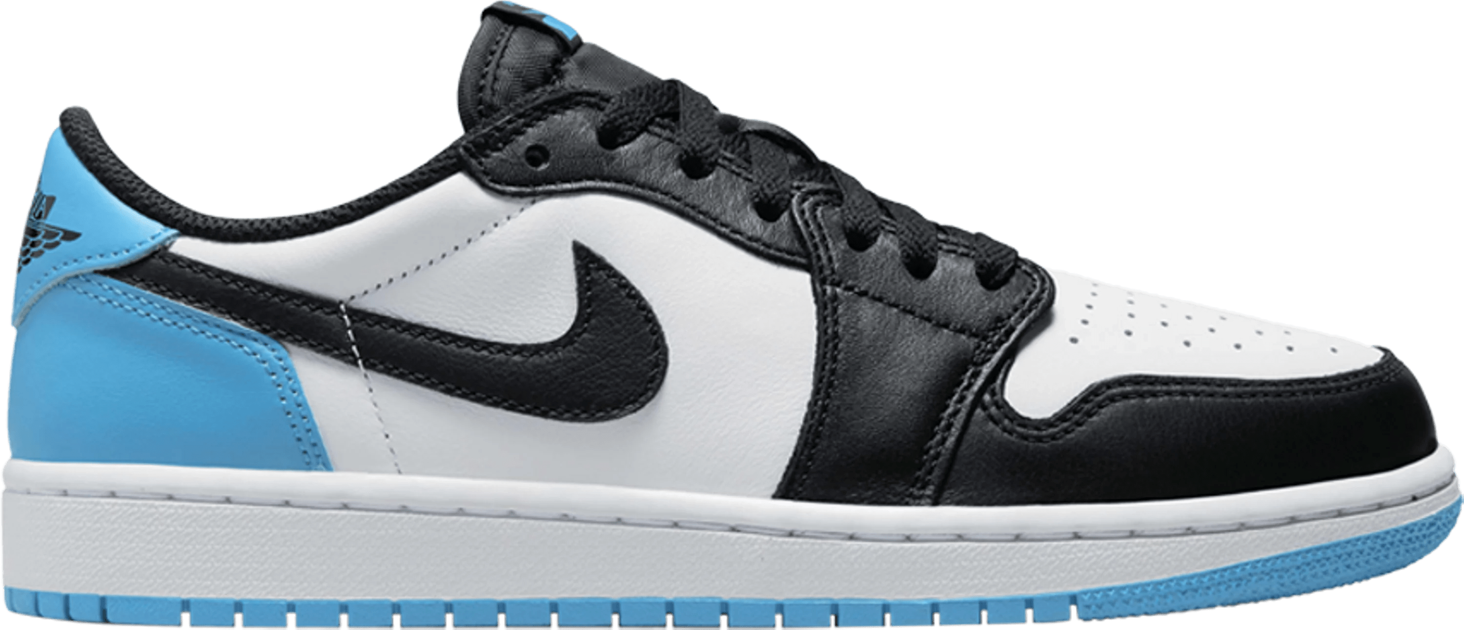 Nike Air Jordan 1 Low Black Dark Powder Blue Women's