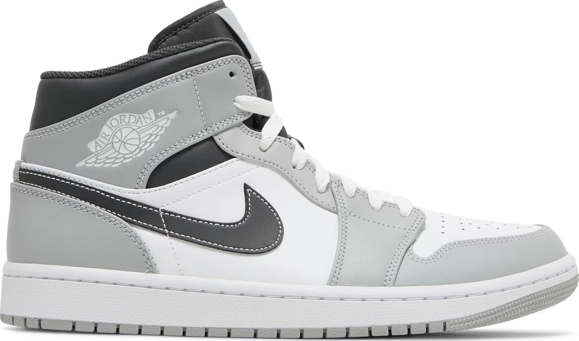 Nike Air Jordan 1 Mid Light Smoke Grey Anthracite Men's