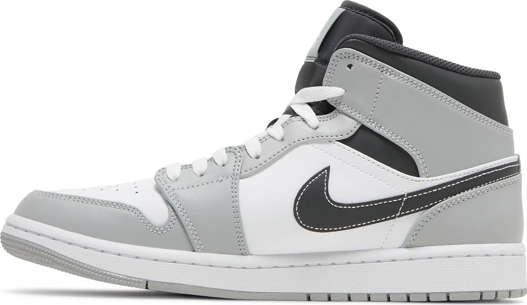 Nike Air Jordan 1 Mid Light Smoke Grey Anthracite Men's