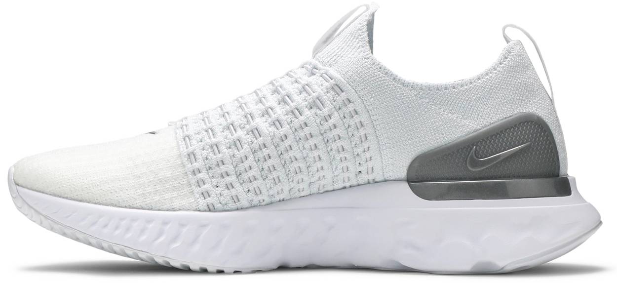 Nike React Phantom Run Flyknit 2 White Pure Platinum Womens