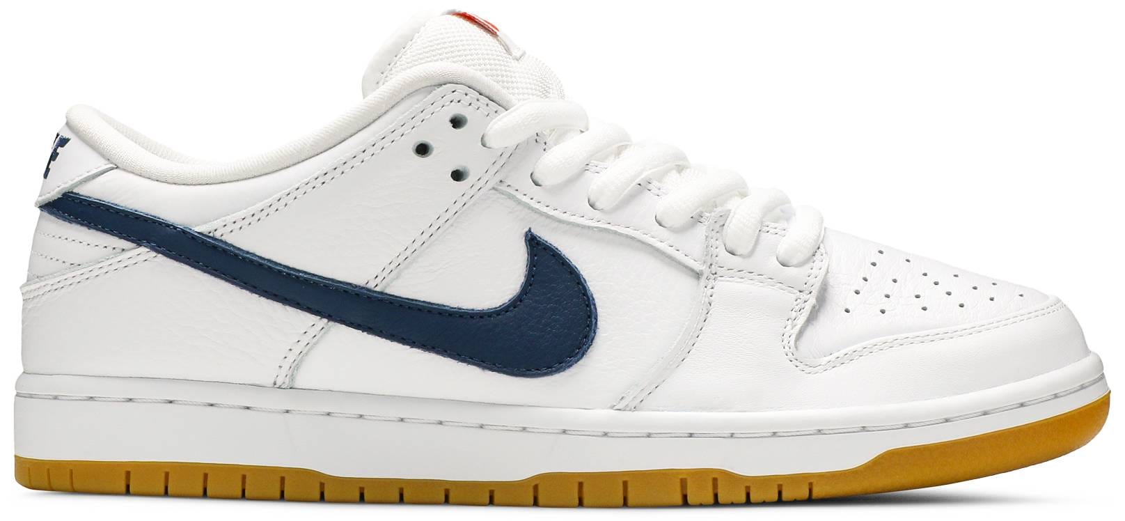 Nike SB Dunk Low Orange Label White Navy Men's