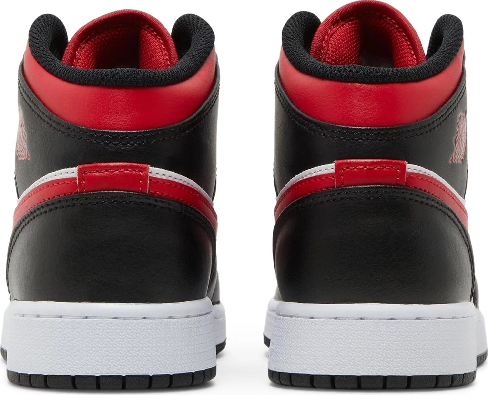 sneakers Nike Air Jordan 1 Mid White Black Red (GS) Women's