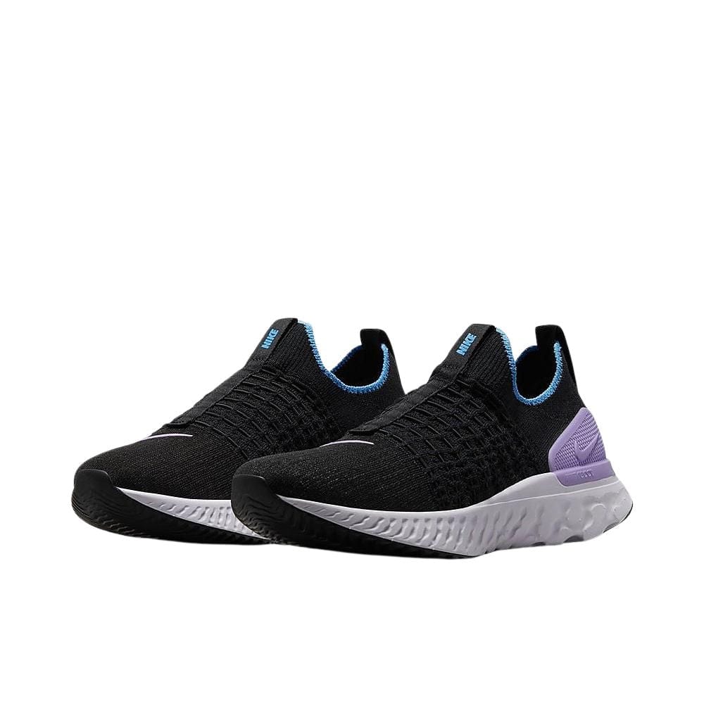 sneakers Nike React Phantom Run Flyknit 2 Black Barely Grape Women's