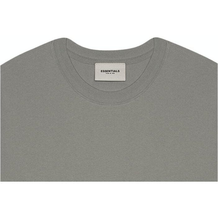 FEAR OF GOD ESSENTIALS 3D Silicon Applique Boxy T-Shirt Gray Flannel/Charcoal
