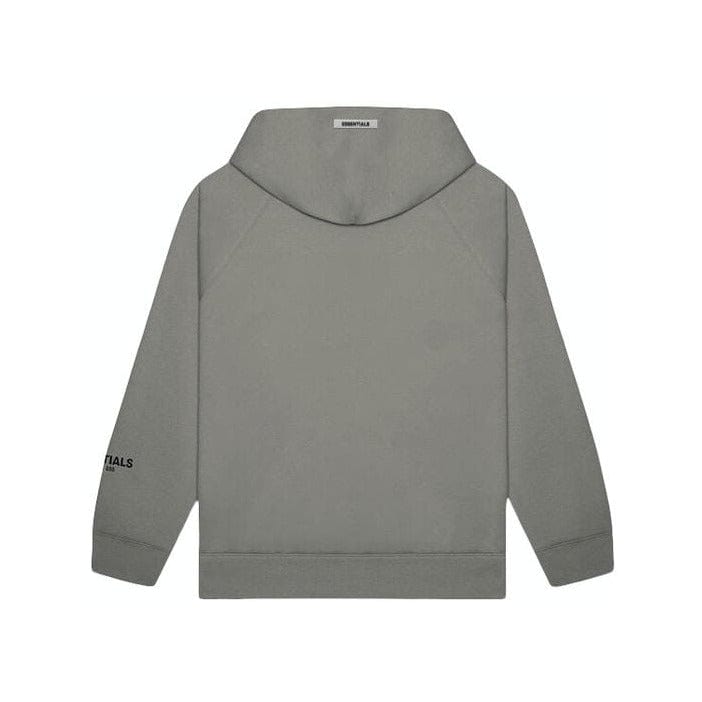 FEAR OF GOD ESSENTIALS 3D Silicon Applique Pullover Hoodie Gray Flannel/Charcoal