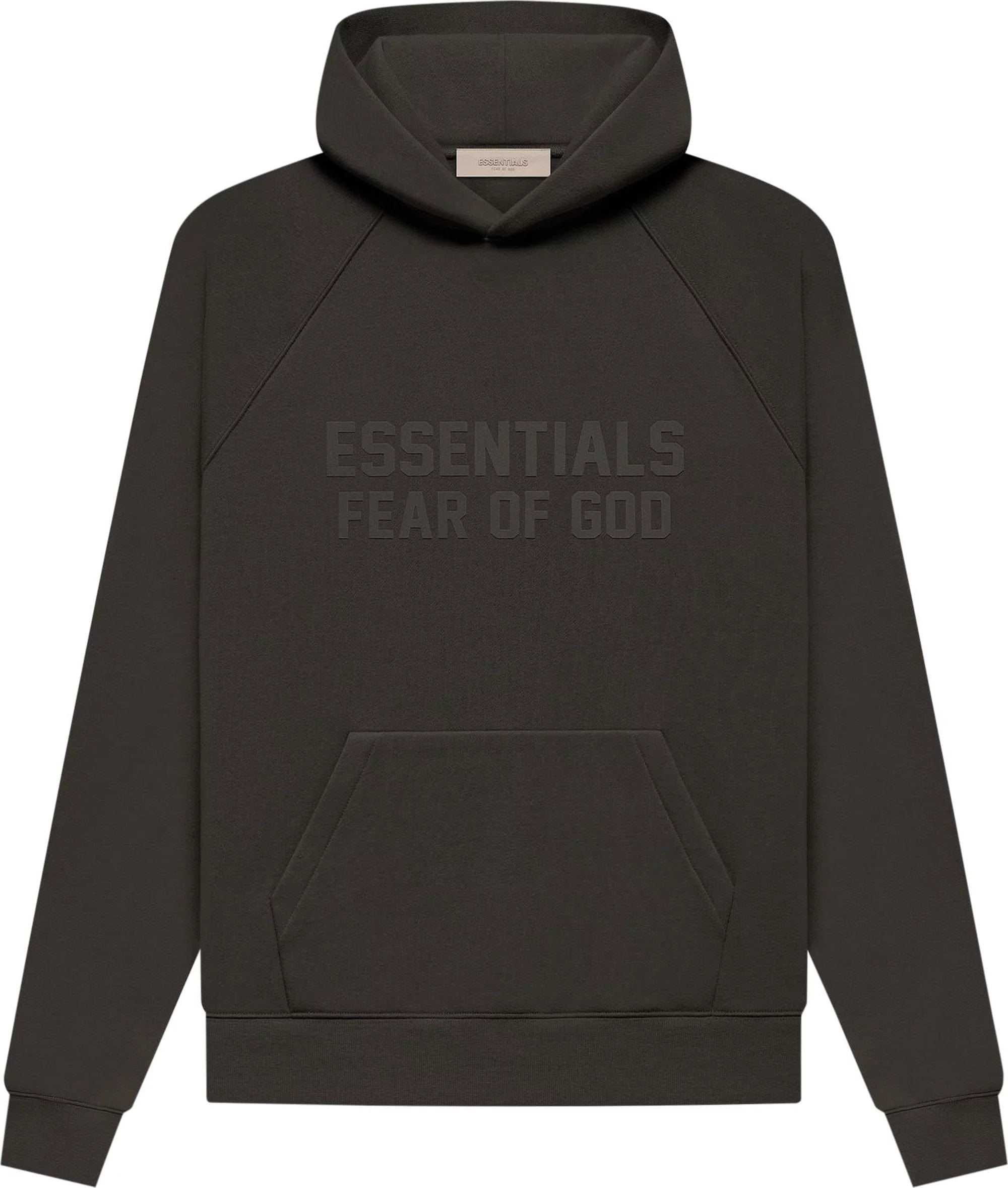 Fear of God Essentials Hoodie Off Black FW22