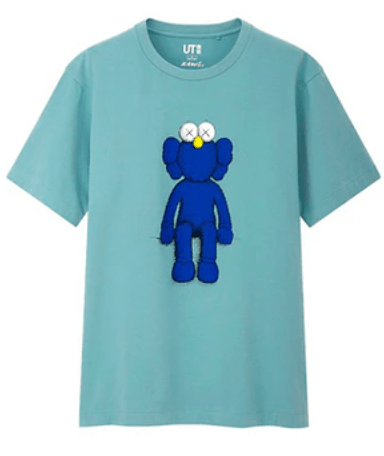 KAWS x Uniqlo Blue BFF T-Shirt (US Sizing) Green