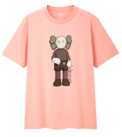 KAWS x Uniqlo Companion T-Shirt (US Sizing) Pink