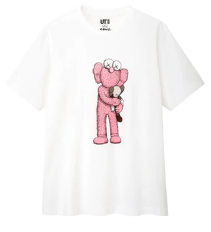 KAWS x Uniqlo Pink BFF T-Shirt (US Sizing) White