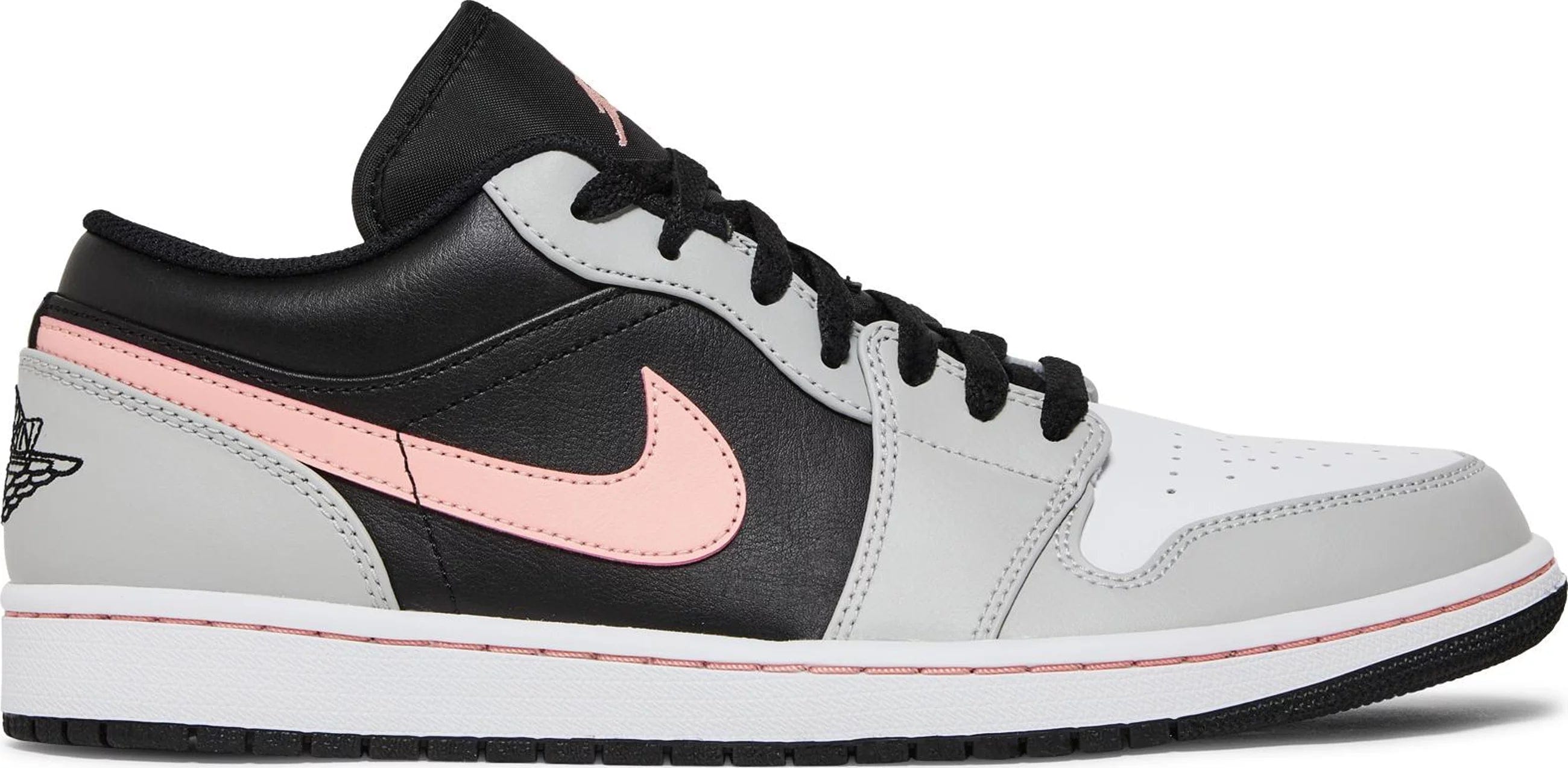 Nike Air Jordan 1 Low Black Grey Pink Men's