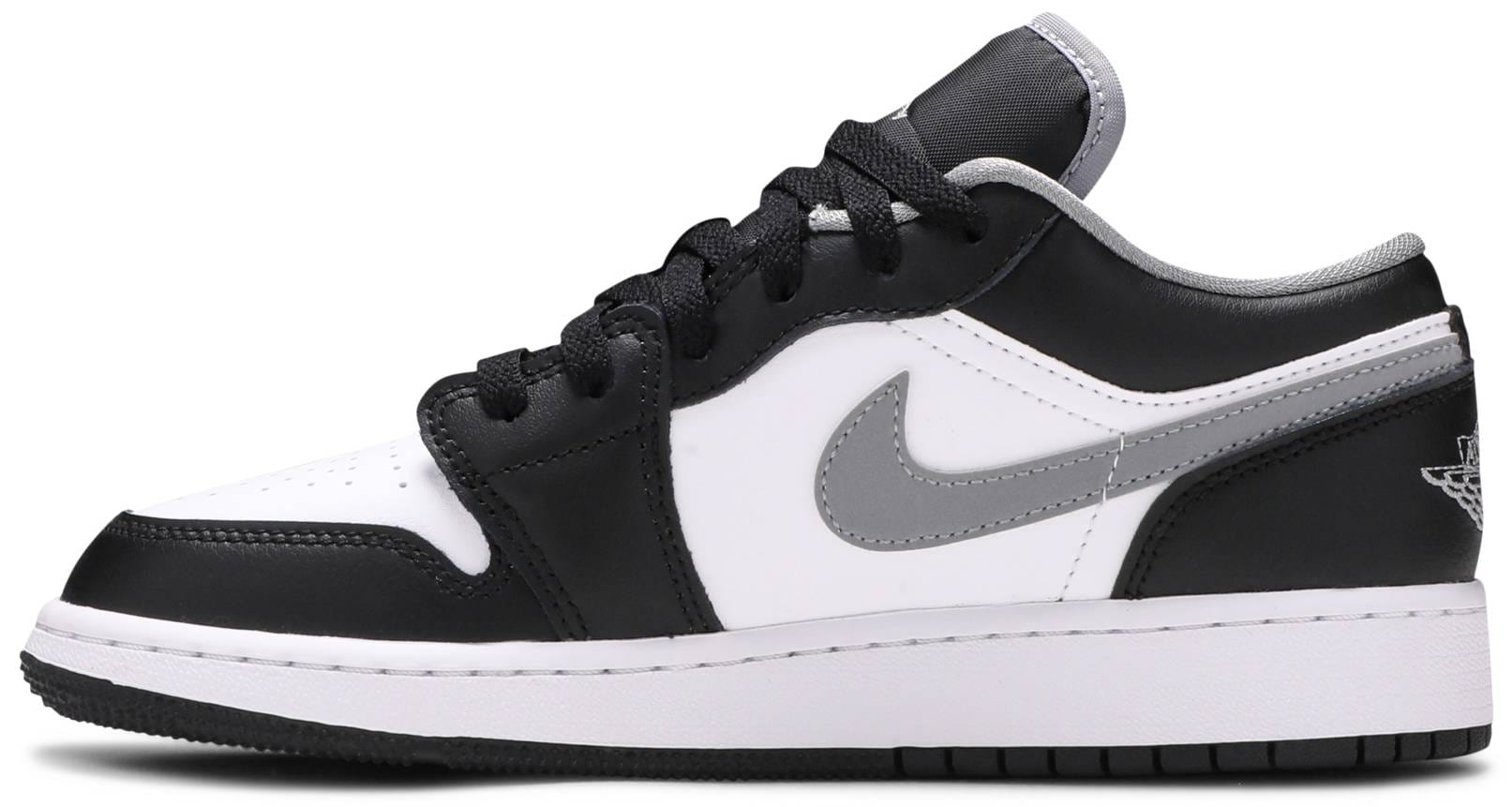 Nike Air Jordan 1 Low Black White Grey (GS) Women's