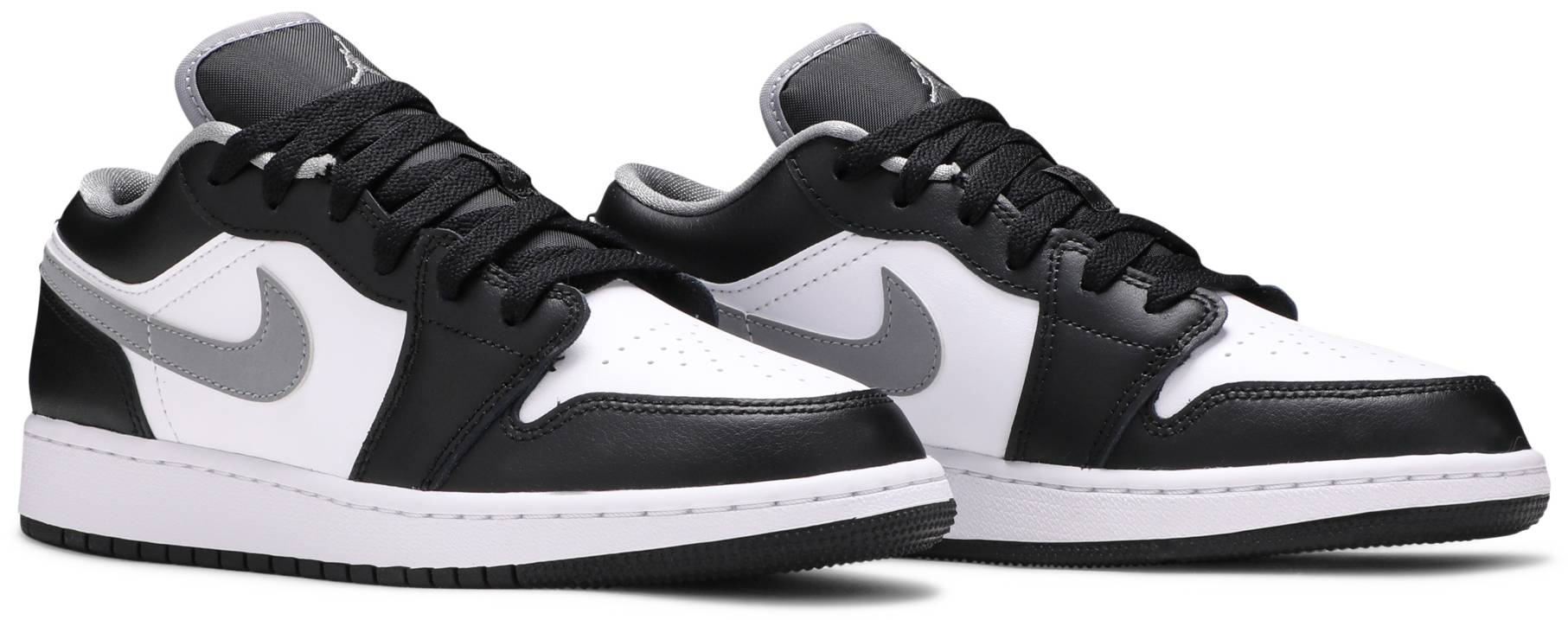 Nike Air Jordan 1 Low Black White Grey (GS) Women's