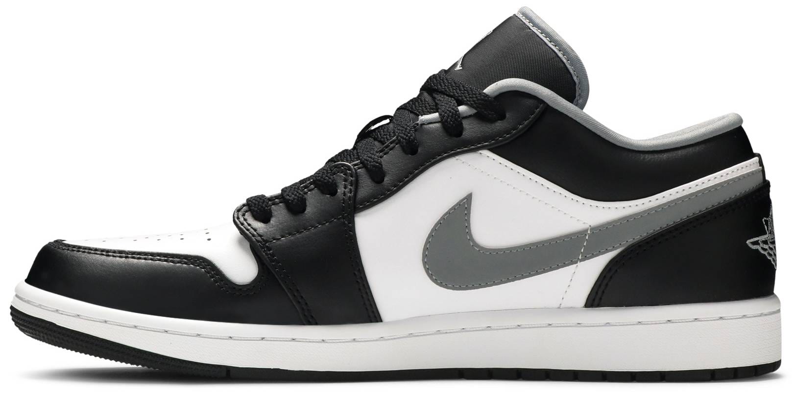 Nike Air Jordan 1 Low Black White Grey Men's