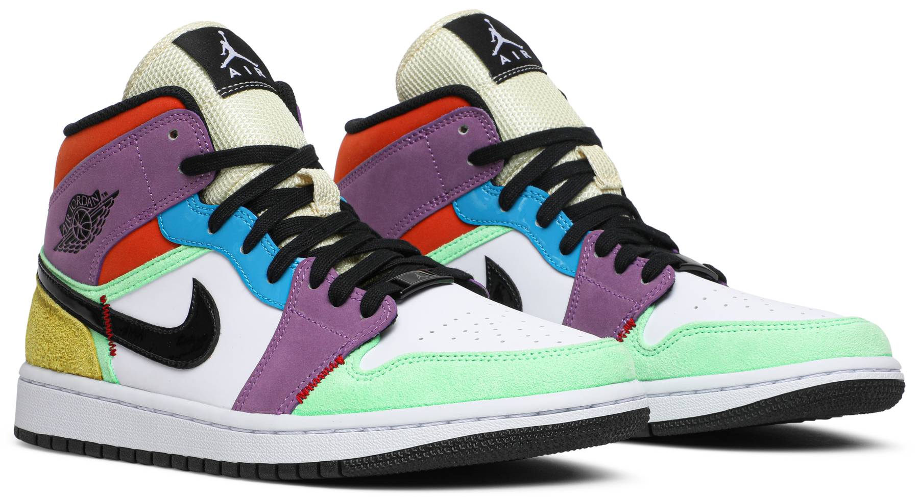 Nike Air Jordan 1 Mid SE Multi-Color Lightbulb Women's