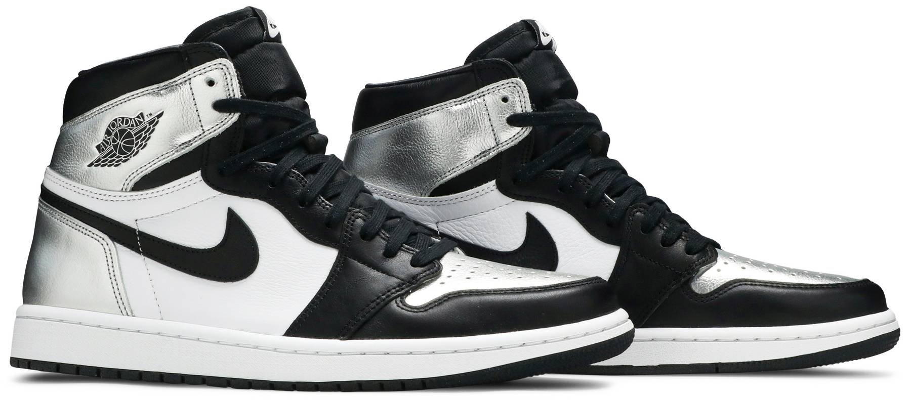 Nike Air Jordan 1 Retro High Silver Toe Women's