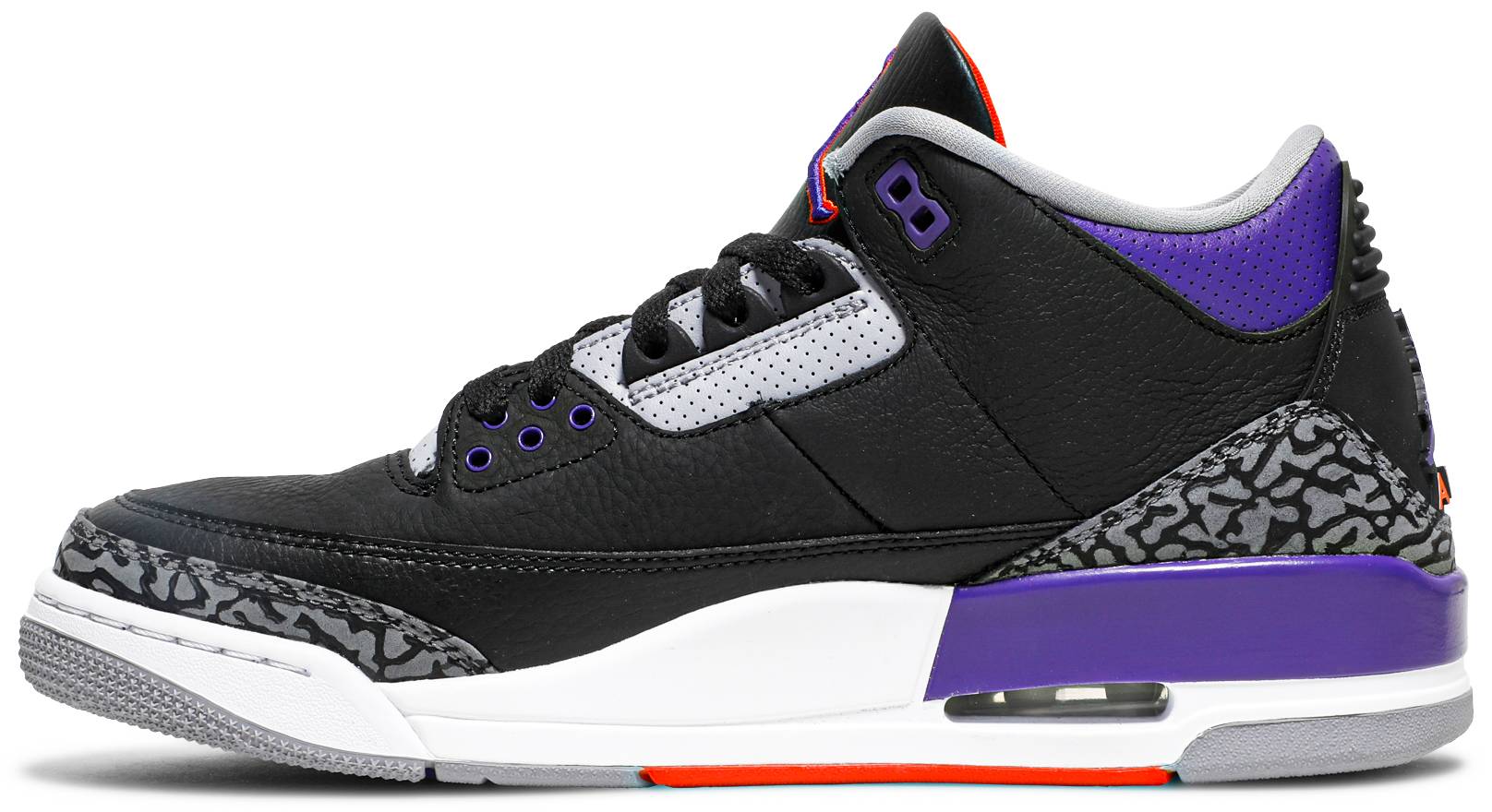 Nike Air Jordan 3 Retro Black Court Purple Men's