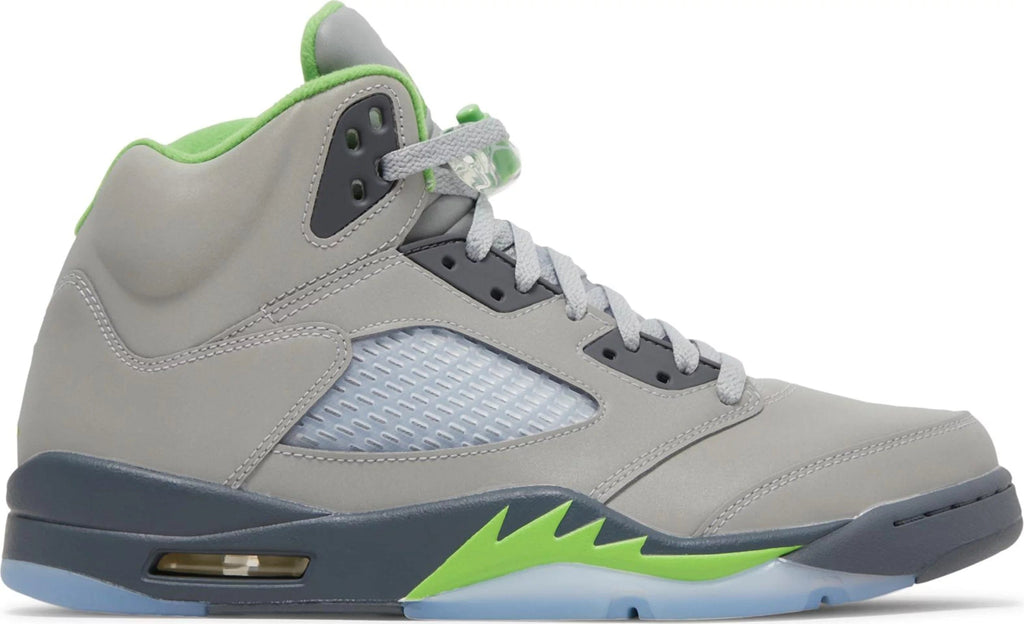 Grey and clearance lime green jordans