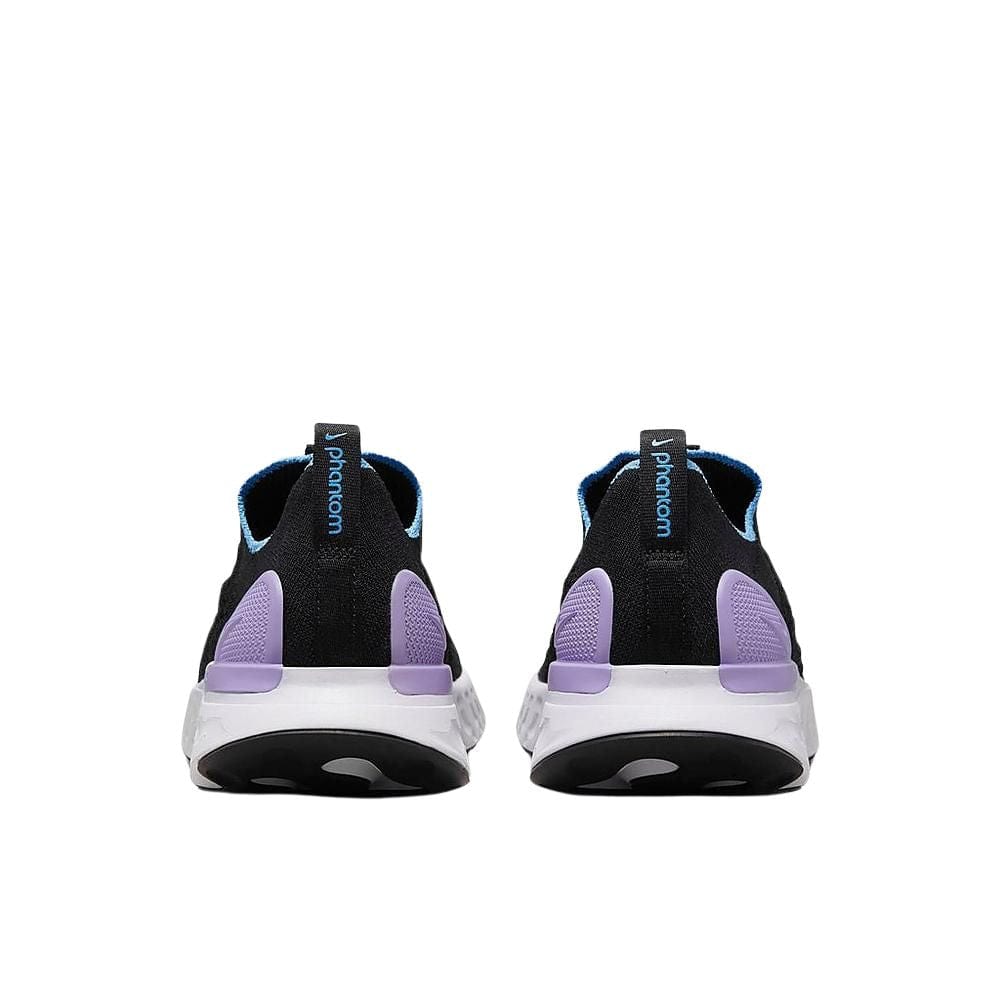 sneakers Nike React Phantom Run Flyknit 2 Black Barely Grape Women's